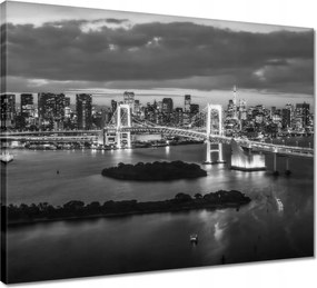 Vászonkép 50x40 Tokió Eiffel-torony híd