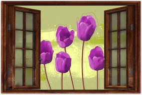 Poszterek 120x80 Pipacsok Modern grafika