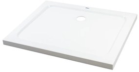Coria 80x120x5 cm szögletes, téglalap alakú, akril zuhanytálca szifonnal
