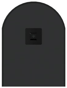 fekete ovális falitükör 60x25 cm