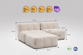 3 Teiliges Modulares Sofa – Beige