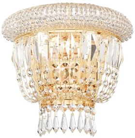 Ideal Lux - Fali kristály lámpa DUBAI 2xE14/28W/230V arany