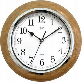 Fa Kerek Barna Csendes Retro Falióra Jvd NS7111.11 29 cm