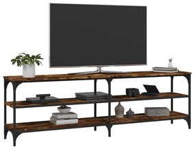 füstös tölgy színű szerelt fa TV-szekrény 160x30x50 cm