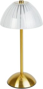 Fényerőszabályozható, újratölthető PARIS LED asztali lámpa, 2 W, 5 V, 800 mAh, arany