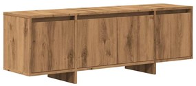 kézműves tölgy színű szerelt fa TV-szekrény 120 x 30 x 40,5 cm