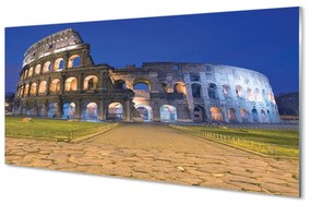 Akrilkép Sunset Róma Colosseum 100x50 cm 2 fogas