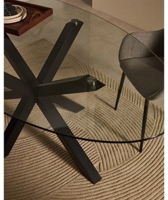 Étkezőasztal üveg asztallappal 100x200 cm Argo – Kave Home