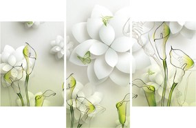 Kép virággal (90x60 cm)