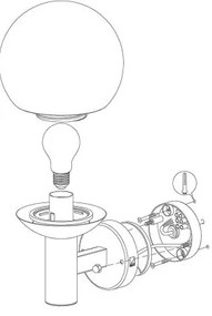 Eglo 33564 - NISIA-C LED kültéri fali lámpa 9W 230V IP44