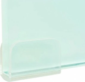 zöld üveg TV állvány/monitor magasító 120 x 30 x 13 cm