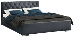 Typ06 ágyrácsos ágy, sötétszürke (160 cm)