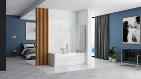 Fürdőkádparaván Rea Elegant Fix Arany 80 cm
