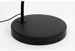 Fekete állólámpa textil búrával (magasság 220 cm) Martine – White Label