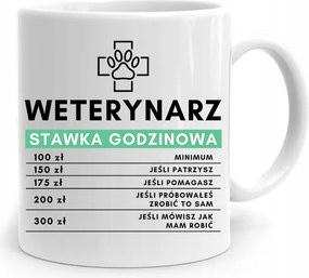 Állatorvos Bögre Állatorvos Óradíj Nyomtatott Fényképpel