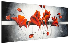 Virágok képe (120x50 cm)