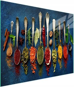 Üveg Vágódeszka 52x30 Fűszerek Edzett Üveg