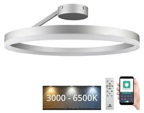 NEDES LED Dimmelhető felületre szerelhető csillár LED/40W/230V 3000-6500K króm + távirányítás ND4039