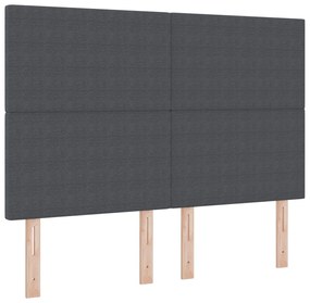 LED Fejtámla Sötétszürke 80 cm kordbársony