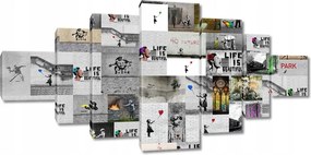 Vászonkép 200x100 Mix Banksy