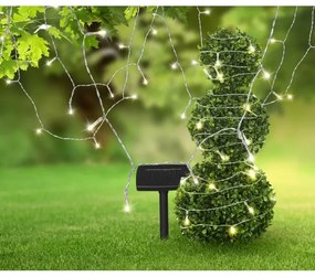 Globo 33700-120 - LED Napelemes lánc 20 m 120xLED/2,4V IP44