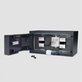 Brilagi - LED kültéri fali lámpatest DOUBLE CUBE LED/12W/230V fekete IP65