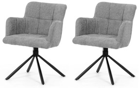 Étkezőszék szett visszatoló mechanizmussalDCH-T1122 GREY2, 2 db