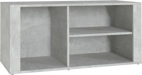 vidaXL betonszürke szerelt fa cipőszekrény 100x35x45 cm