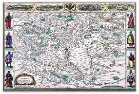 Old Hungary kerámiakép üvegkép, falikép