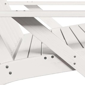 Kerti adirondack székek 2 db fehér 75x77x77 cm tömör fa fenyőfa