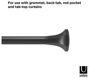 Acél bővíthető függönykarnis 92 - 183 cm Sita – Umbra