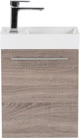 Fantastic alsó fürdőszoba bútor, mosdóval, yorki tölgy színben