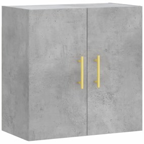 betonszürke szerelt fa faliszekrény 60 x 31 x 60 cm