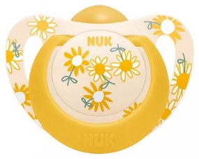 NUK Star baba cumi latex 18-36 h, sárga