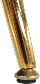 Pad Art-deco stílusban, smaragd Velvet anyag/gold króm-arany, NOBLIN