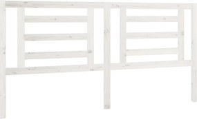 vidaXL fehér tömör fenyőfa ágyfejtámla 186 x 4 x 100 cm