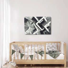Absztrakt kép kocka (90x60 cm)