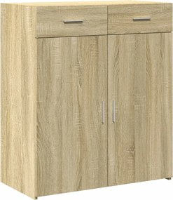 vidaXL sonoma tölgy színű szerelt fa tálalószekrény 80 x 42,5 x 93 cm