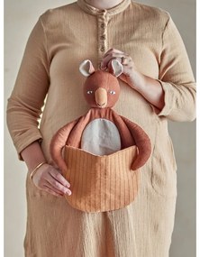 Barna textil játéktároló kosár 46x7,5x33 cm Toto – Bloomingville Mini