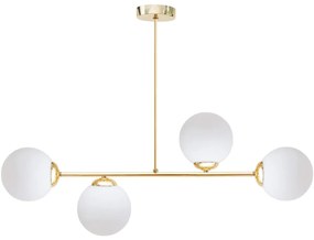 Csillár rúdon FIRA 4xE27/60W/230V arany