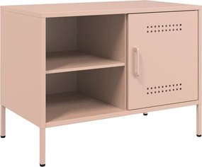 vidaXL rózsaszín acél TV-szekrény 68 x 39 x 50,5 cm