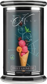 Nagy gyertya Sweet Geometry Reserve Line Kringle Candle