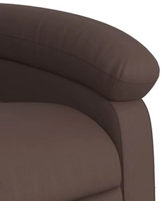 elektromos barna műbőr felállást segítő dönthető masszázsfotel