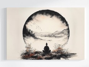 Vászonkép Canvas Szerzetes Meditáció Harmónia Zen Orient Japán 120x80