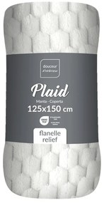 Krémszínű mikroflanel takaró 125x150 cm Mini Frosty – douceur d'intérieur