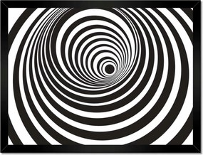 Poszterek keretben 40x30 Alagút 3D hatás Csíkok