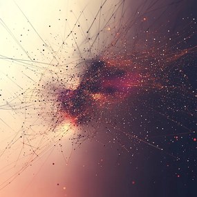 Vászonkép Canvas Kozmosz Galaxis Csillagkép Neurális Hálózat 80x80