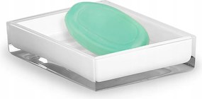 Fehér Fürdőszobás Szappantartó Tartós Szabadon Álló Átlátszó Ellenálló