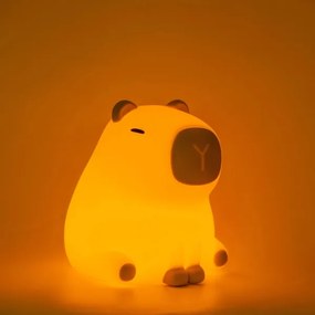 LED RGBW Dimmelhető gyermek lámpa LED/1W/5V USB 1200 mAh kapibara