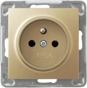 Szimpla aljzat tűvel süllyesztett arany Ospel Impresszió GP-1YZ/m/28